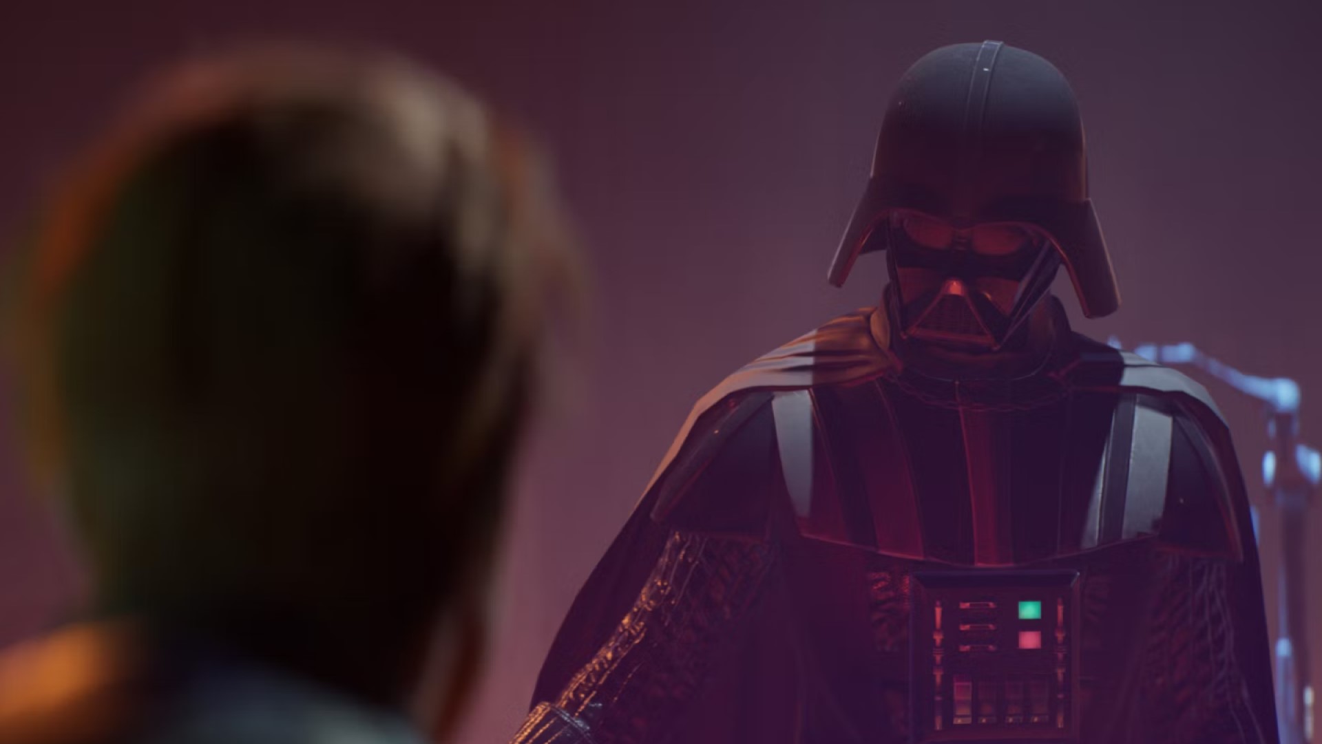 Cal faces down Darth Vader