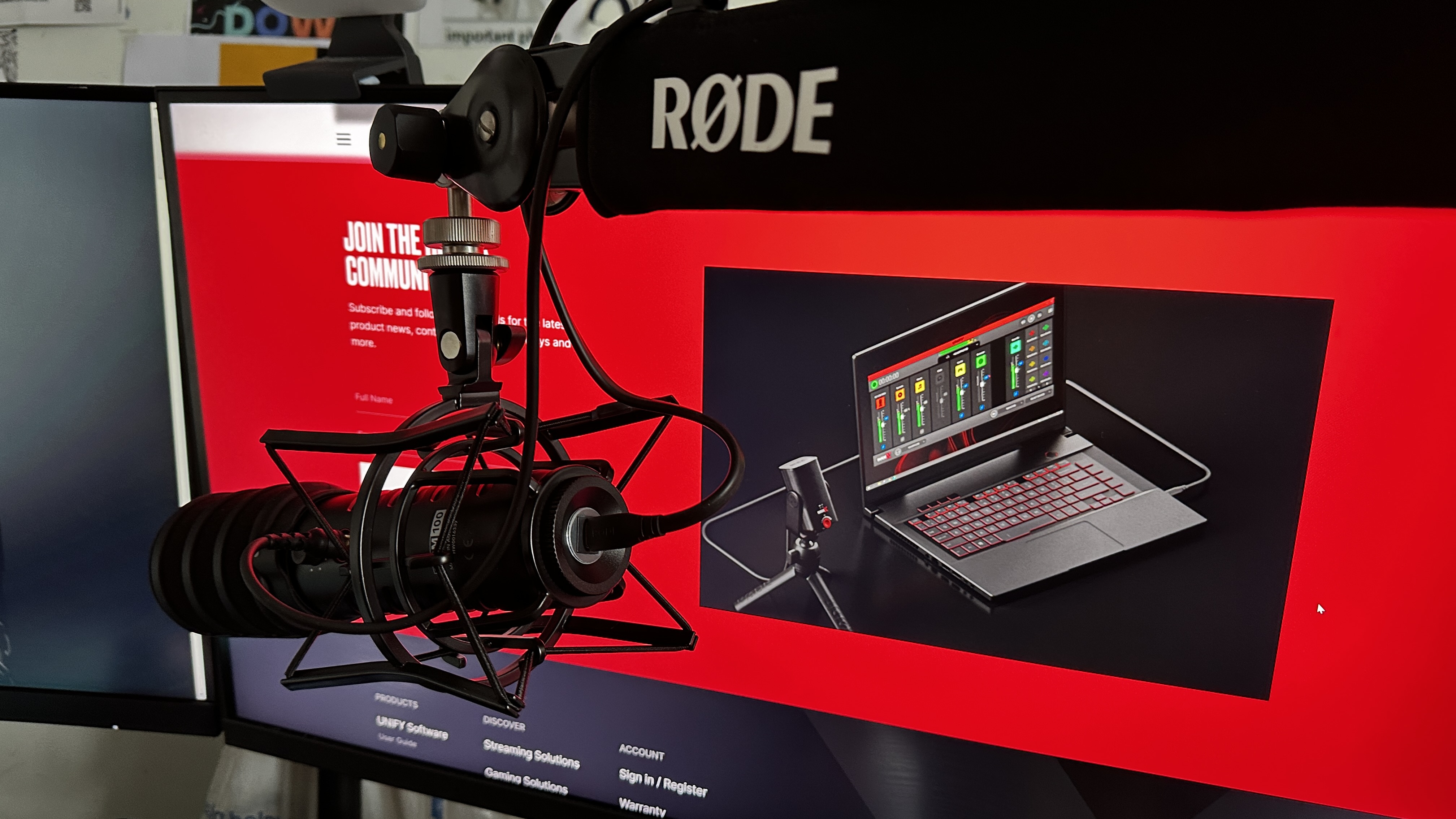 Rode XDM-100 on the PSA1+ stand