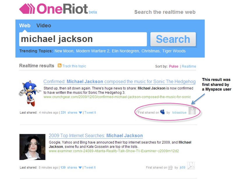 OneRiot links up with MySpace