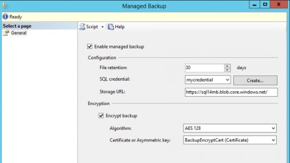 Enable managed backup and you'll always have an offsite backup on Azure, encrypted and stored for up to 30 days