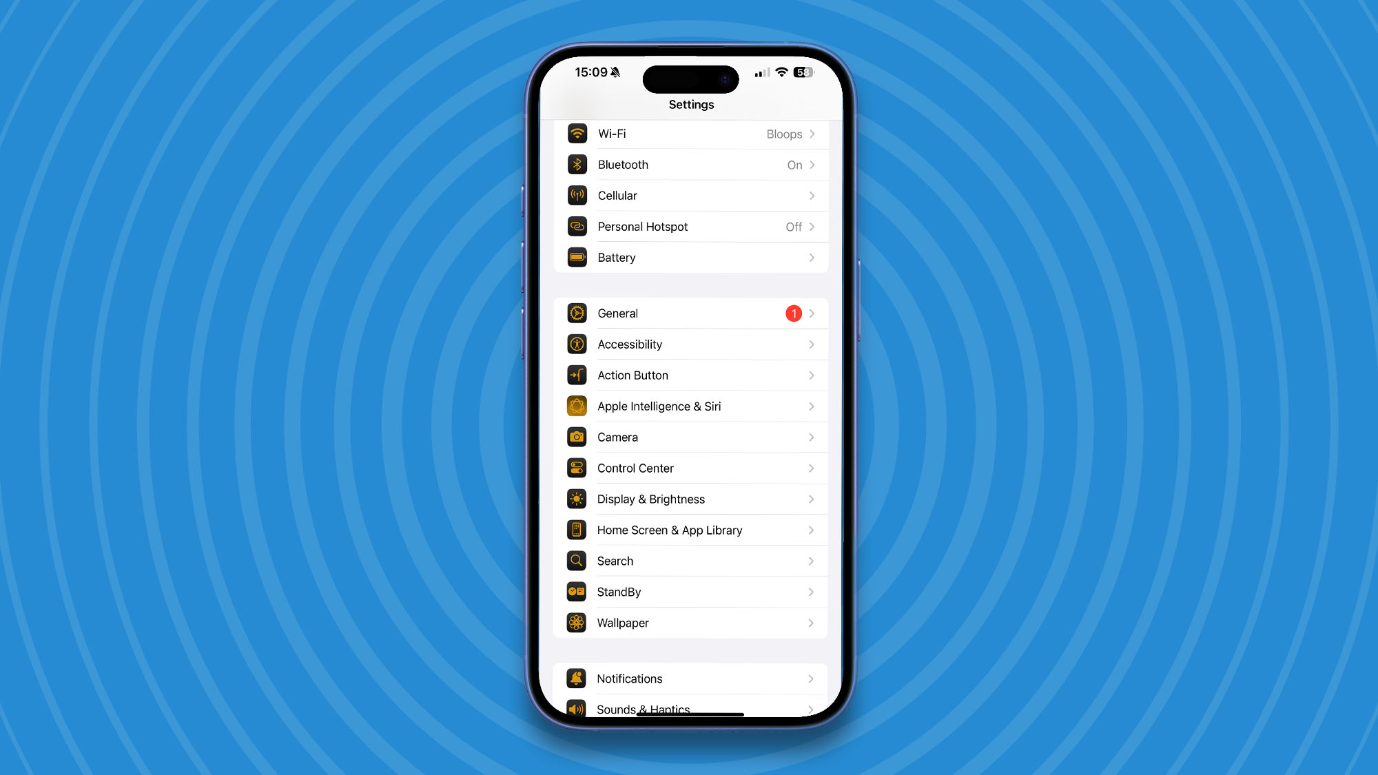 Apple Intelligence turn off step 1