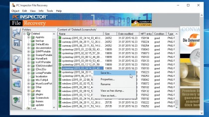 Recover deleted files