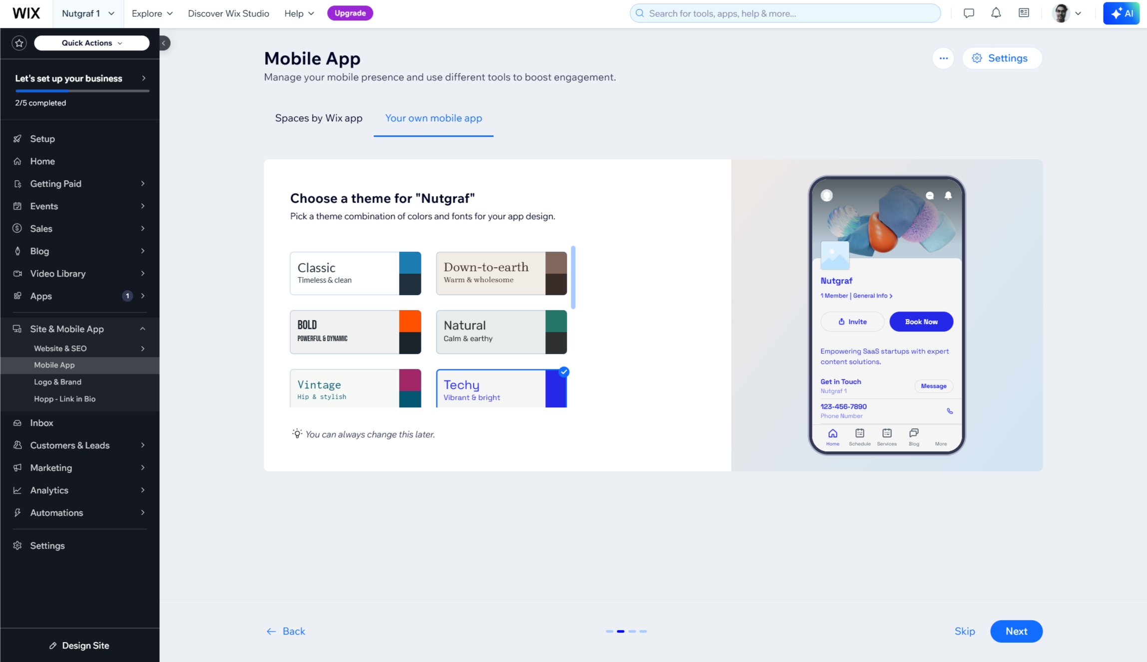 Wix App Builder setup