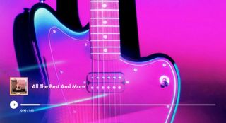 A screenshot of the Fender Play app on a Samsung TV