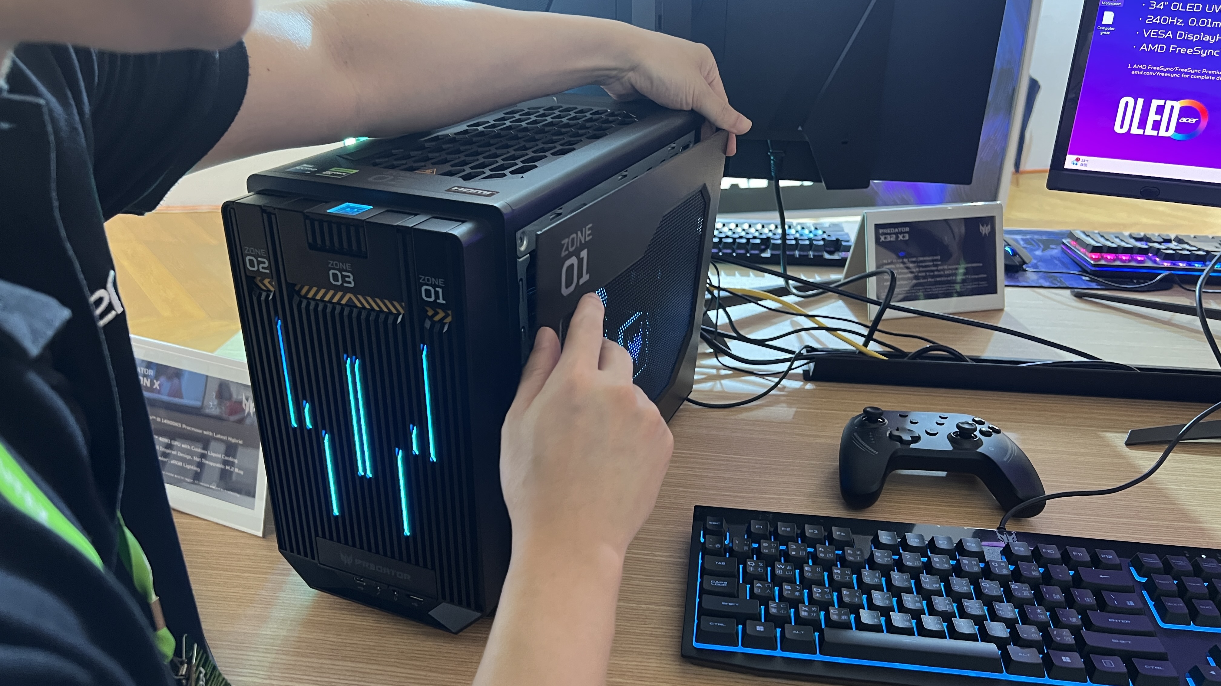 The Acer Orion X desktop gaming PC at Computex 2024.