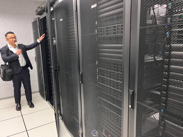 ZP showing guests around Synology HQ