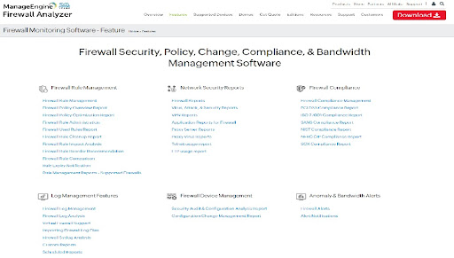 ManageEngine Firewall Analyzer