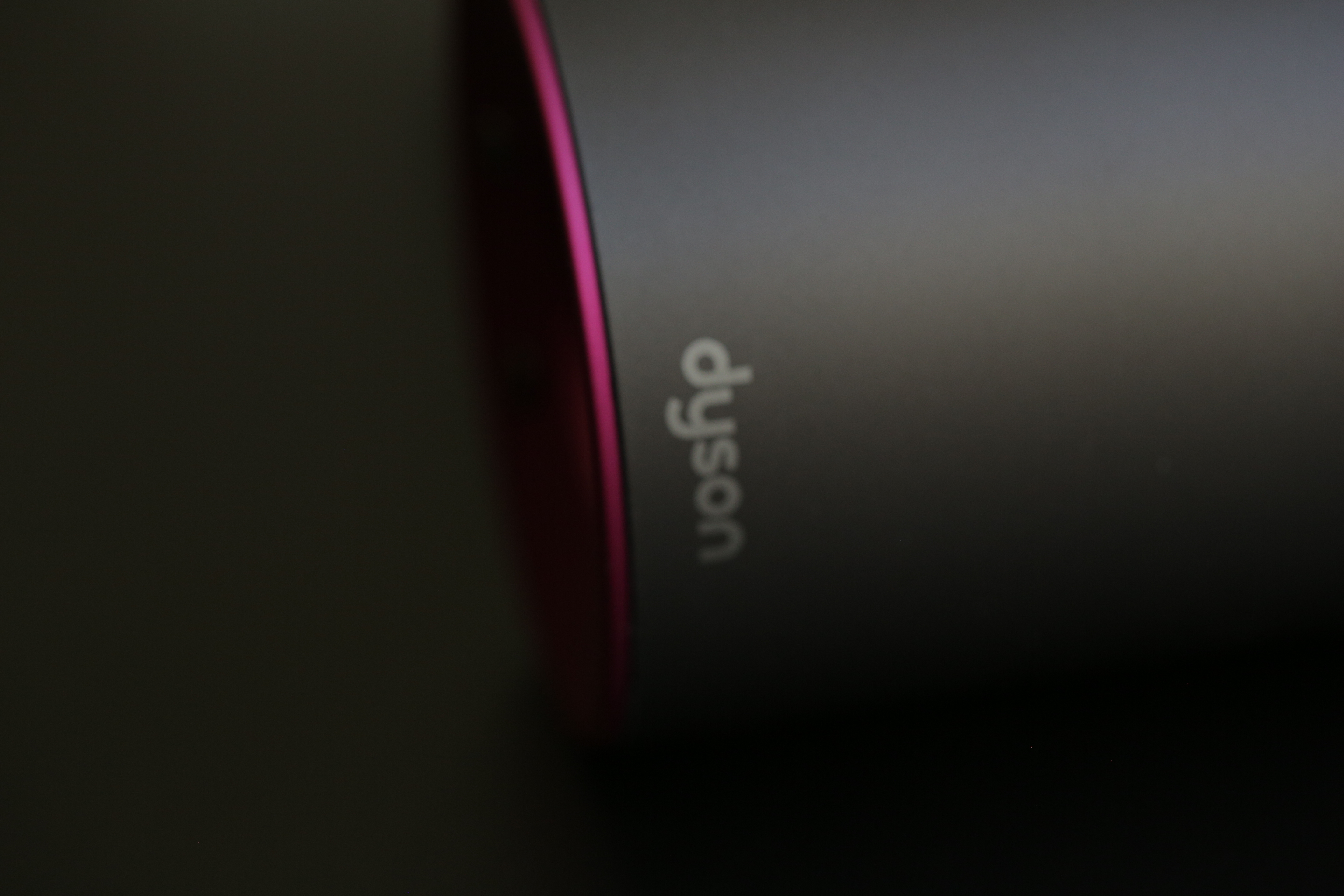 Close up of the back of the Dyson Supersonic hair dryer