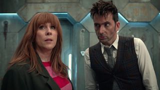 Catherine Tate as Donna Noble and David Tennant as The 14th Doctor in the Doctor who 60th Anniversary Specials