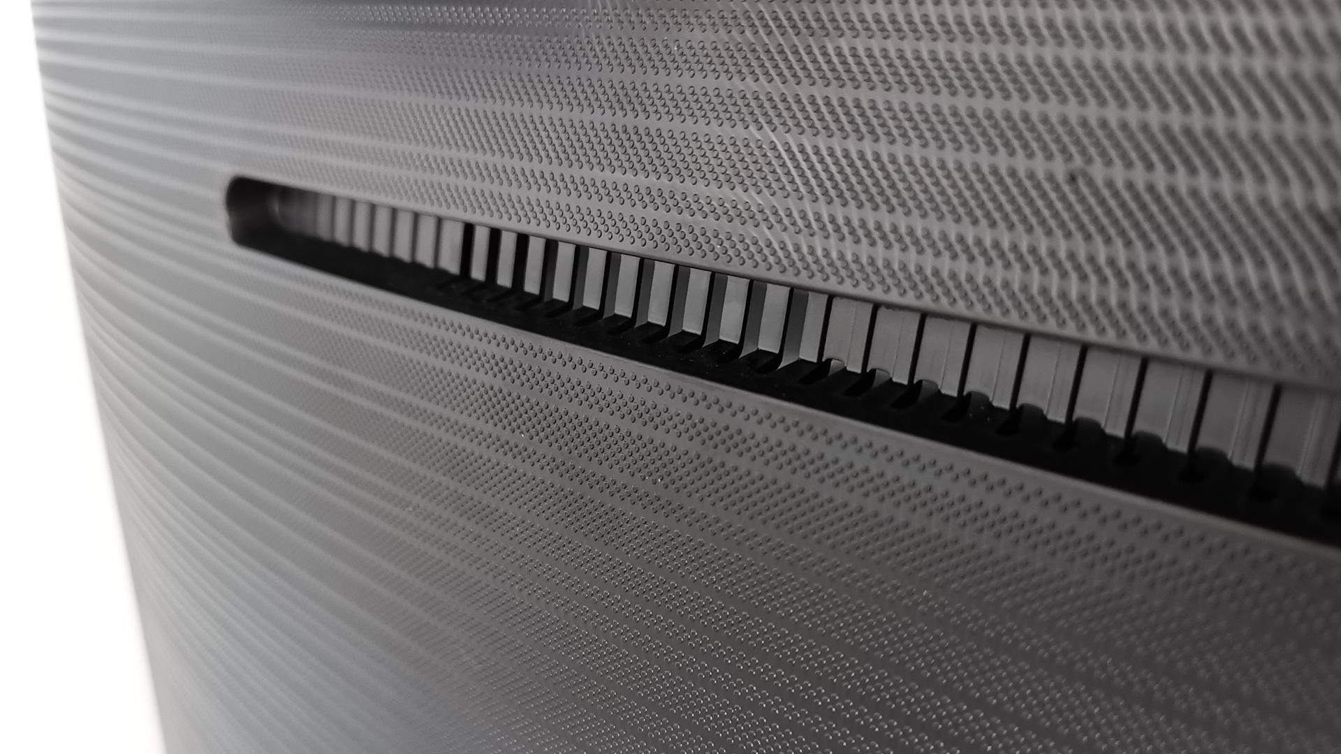 The back panel of the Samsung Q80T QLED TV