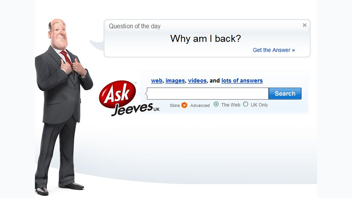 Ask Jeeves / Ask.com search engine