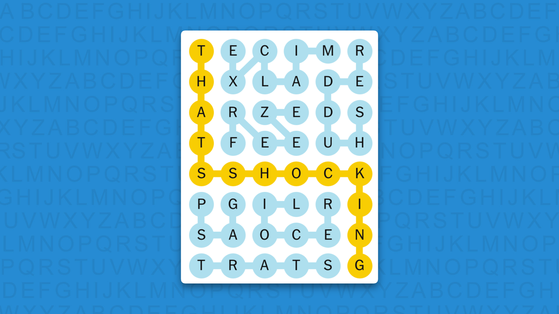 NYT Strands answers for game 925 on a blue background