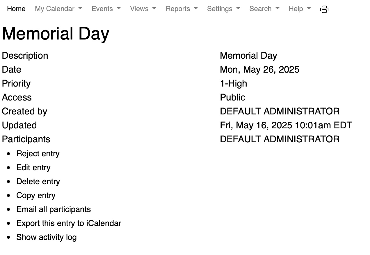 WebCalendar