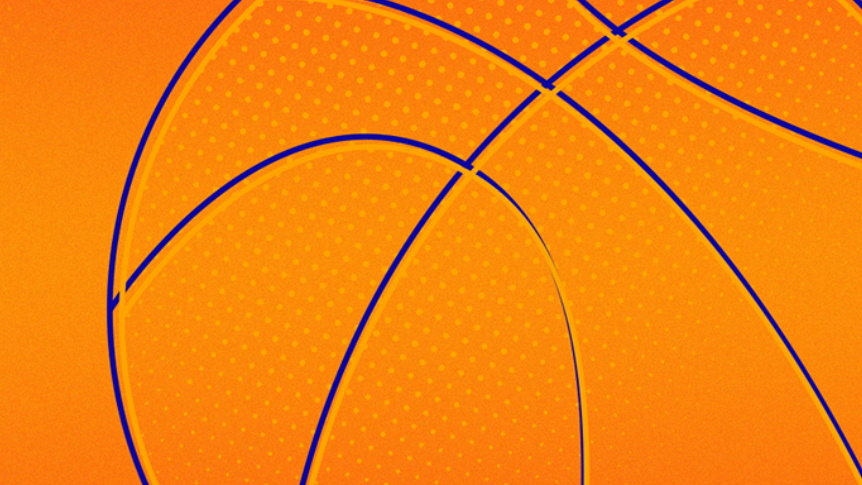 Graphic of a basketball