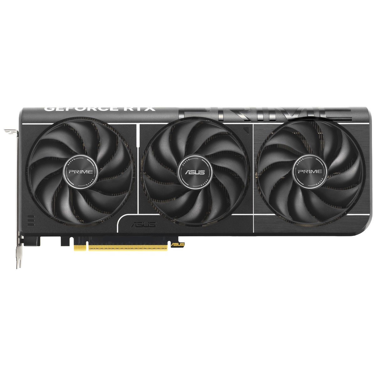 An Asus Prime RTX 5070 Ti against a white background
