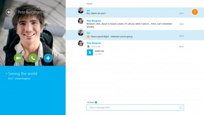 Skype screenshot