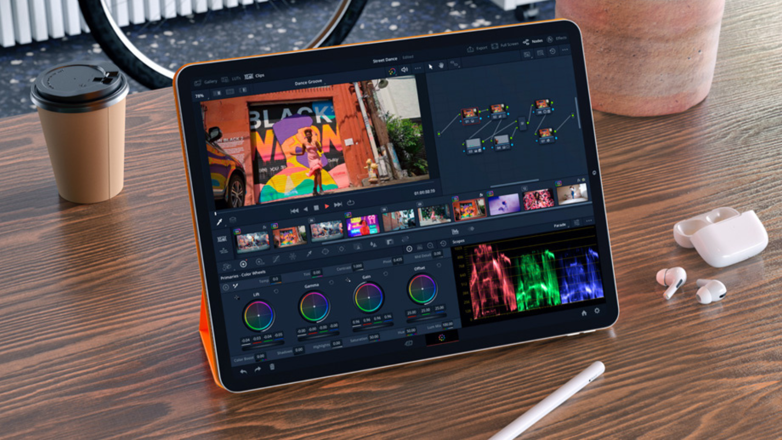 Screenshot of DaVinci Resolve for iPad