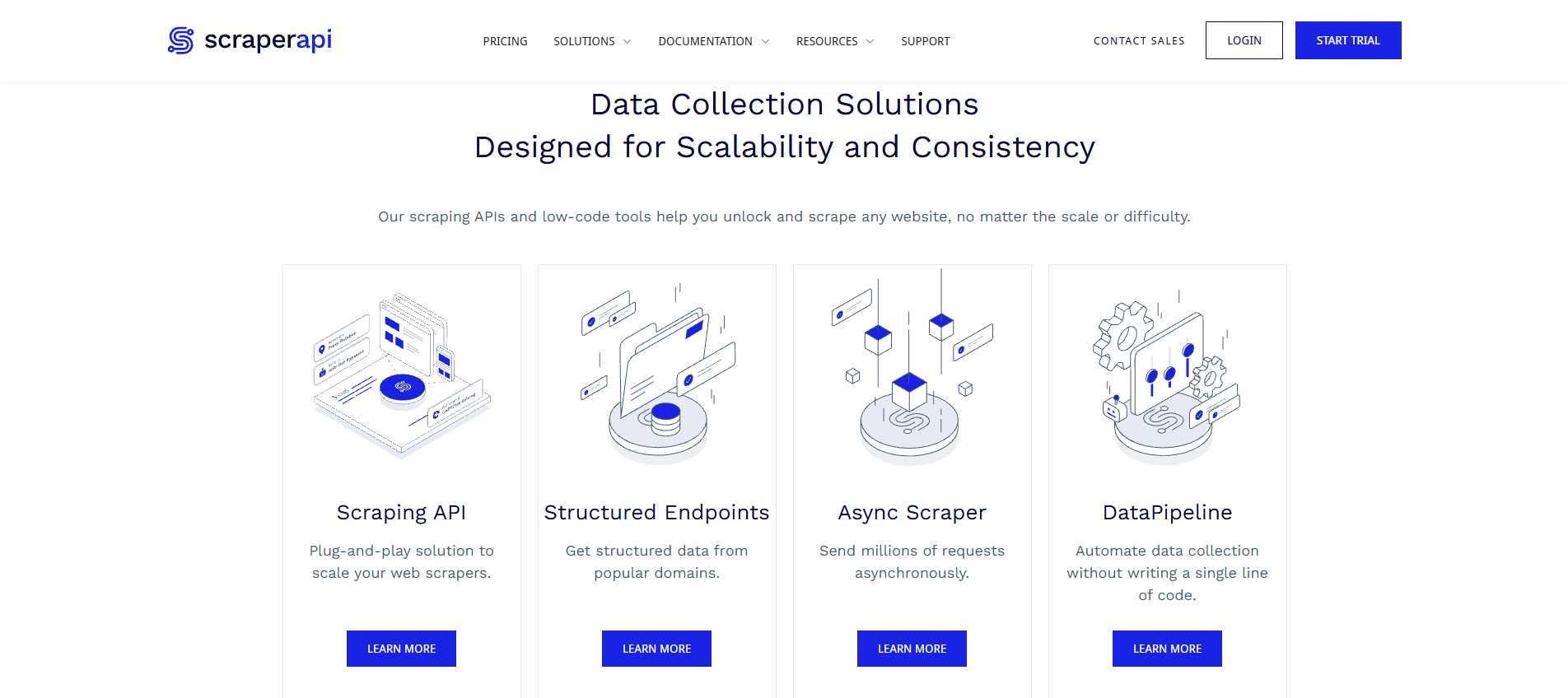 ScraperAPI website