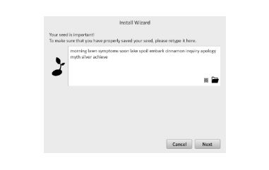 Electrum seed words