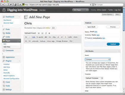 Parent page
