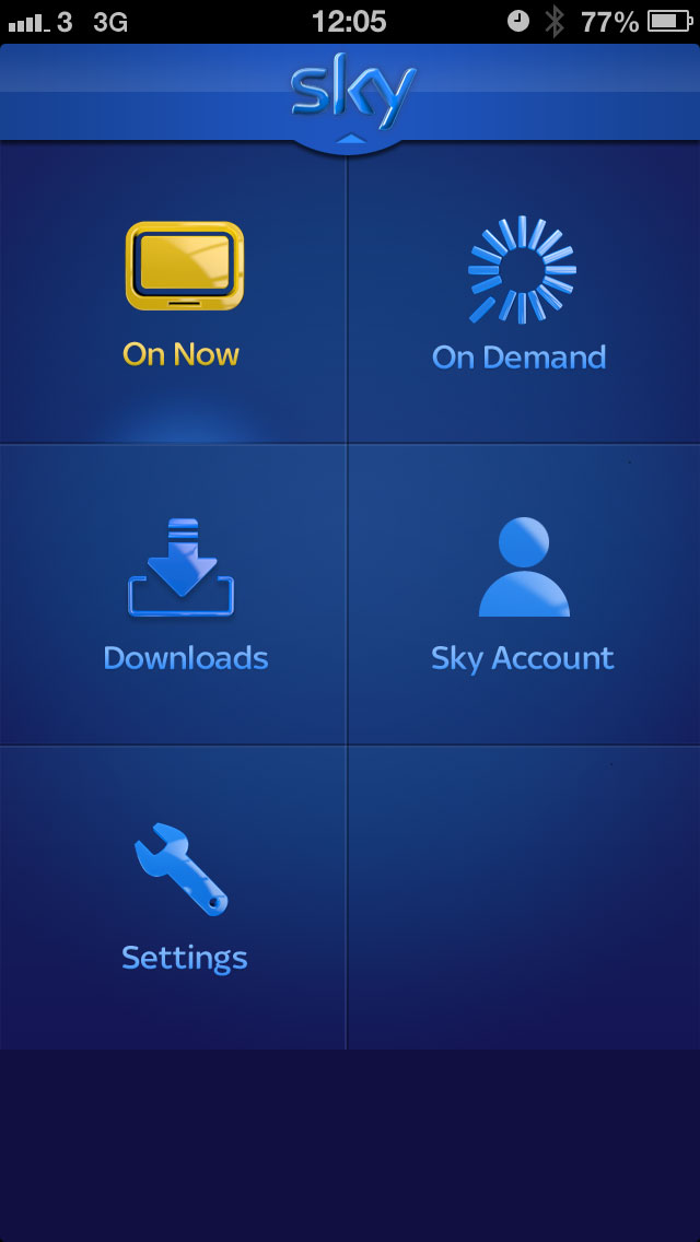iPhone SGE menu
