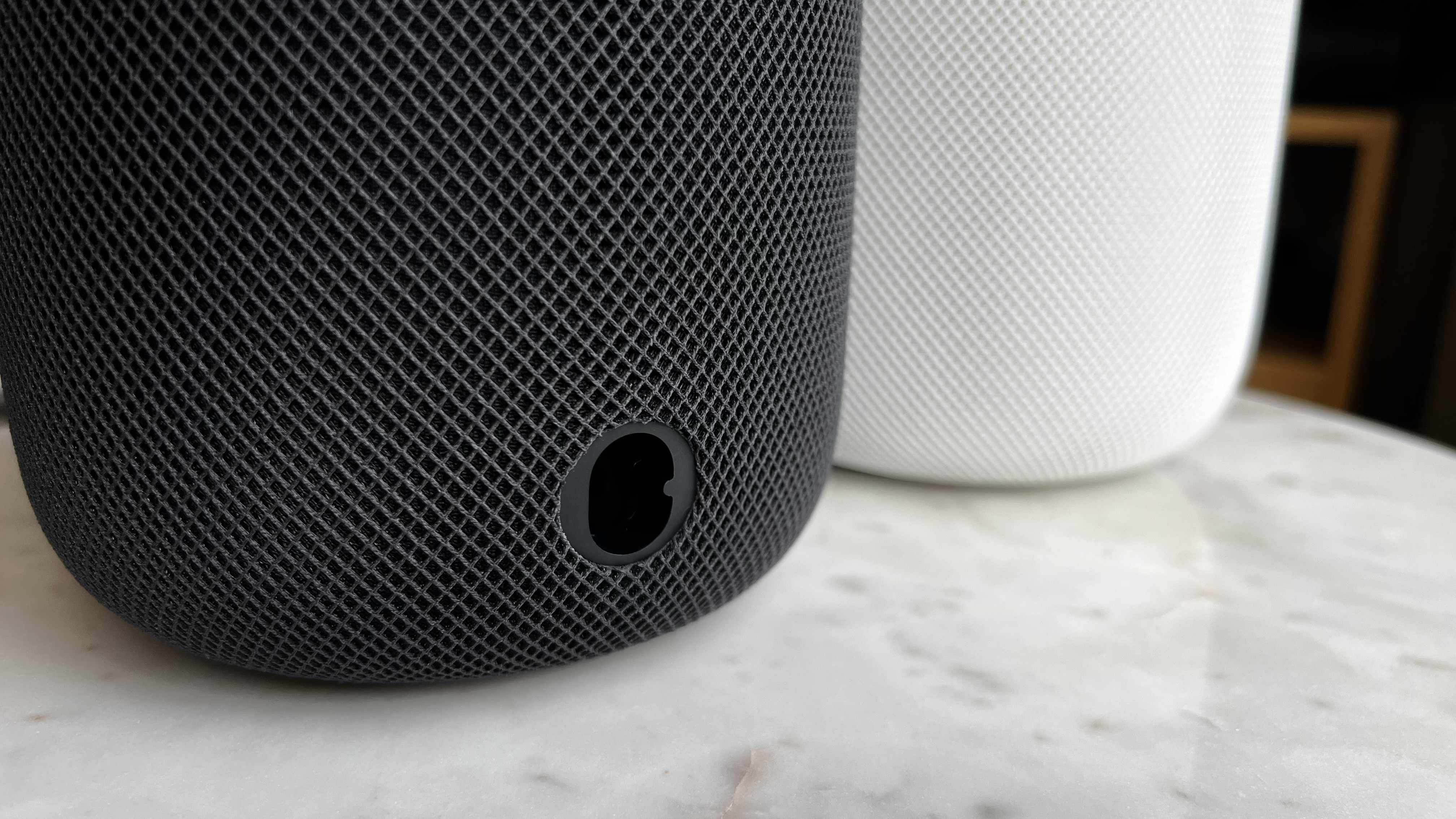 HomePod 2 on shelf in a home