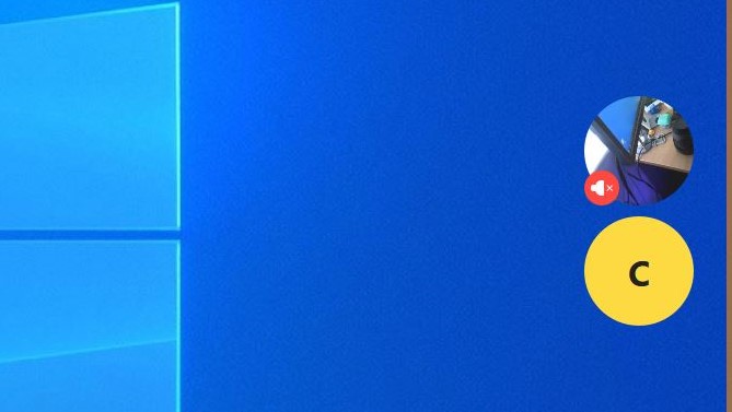 The simple Join.me interface