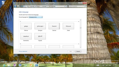 Windows 8 languages