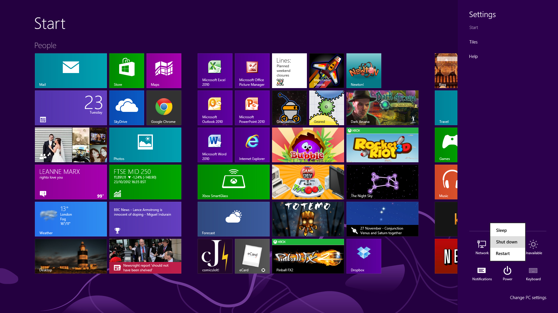 Windows 8 gesture guide