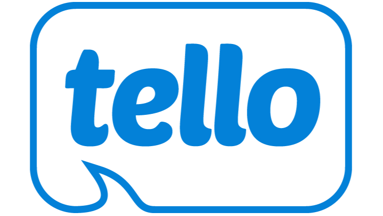 Tello logo on white background