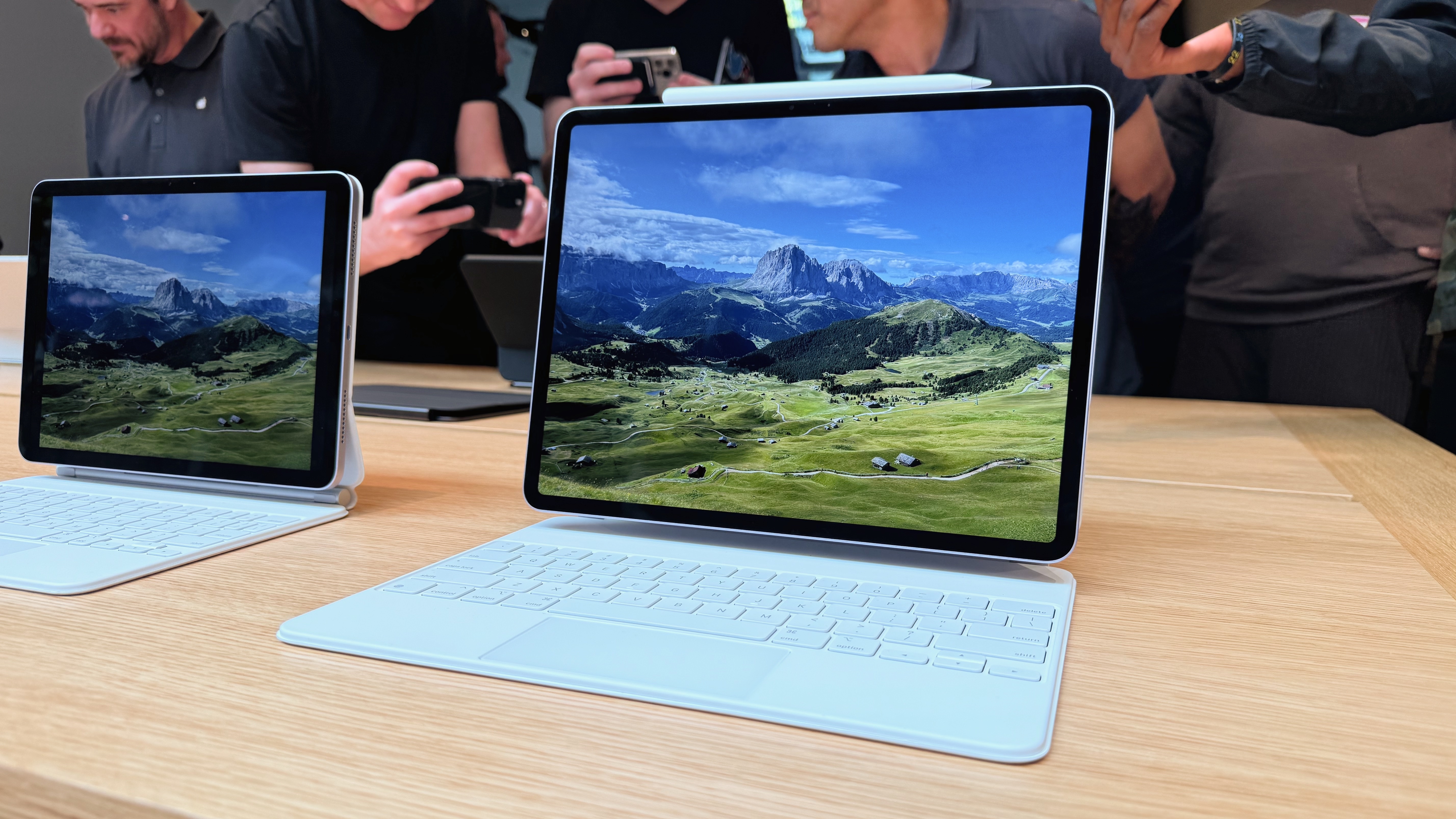 Apple iPad Air 11- and 13-inch models with keyboard attached