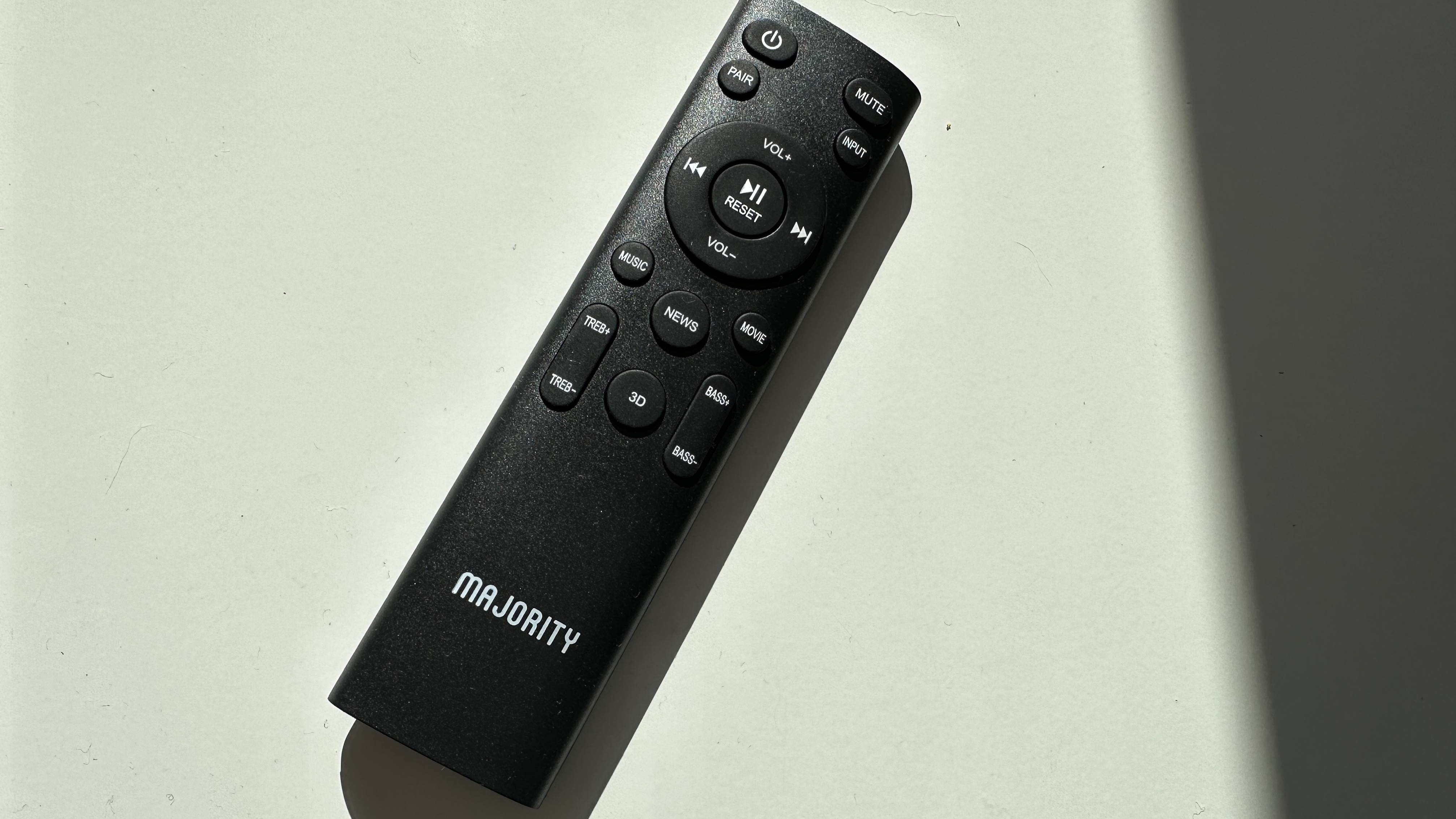 Majority Sierra Plus remote on a table