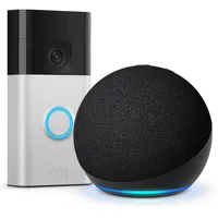 Ring Battery Video Doorbell and Amazon Echo Dot
