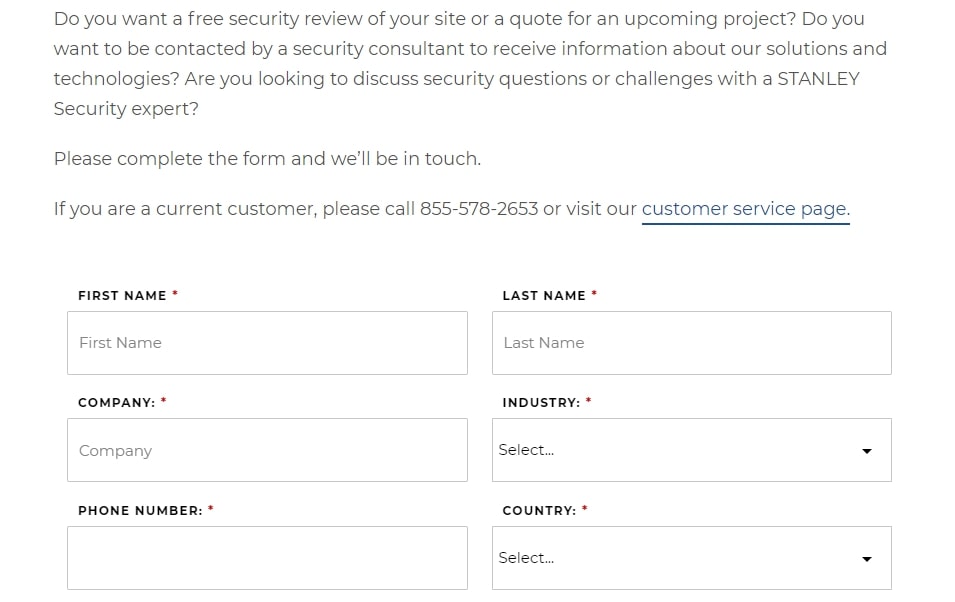 Stanley Convergent Security Solutions evaluation