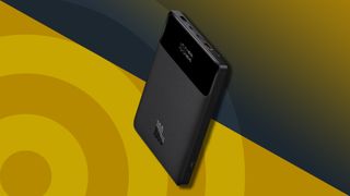 A Baseus Blade, the best laptop power bank, against a techradar background