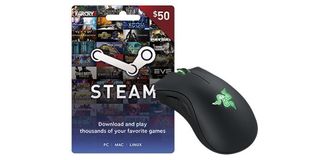 Razer DeathAdder and Steam Gift Card