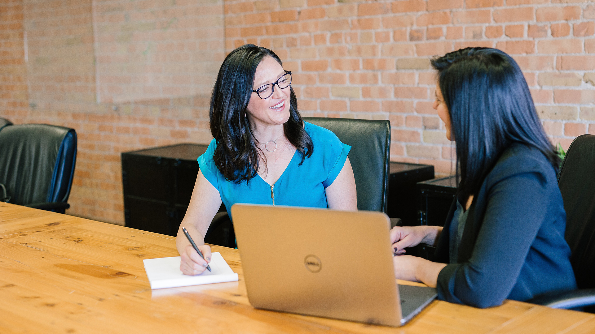 two women in a business meeting