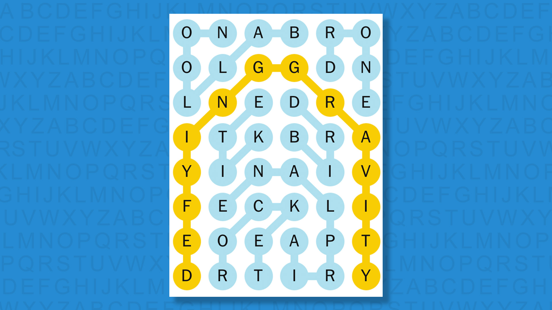 NYT Strands answers for game 674 on a blue background