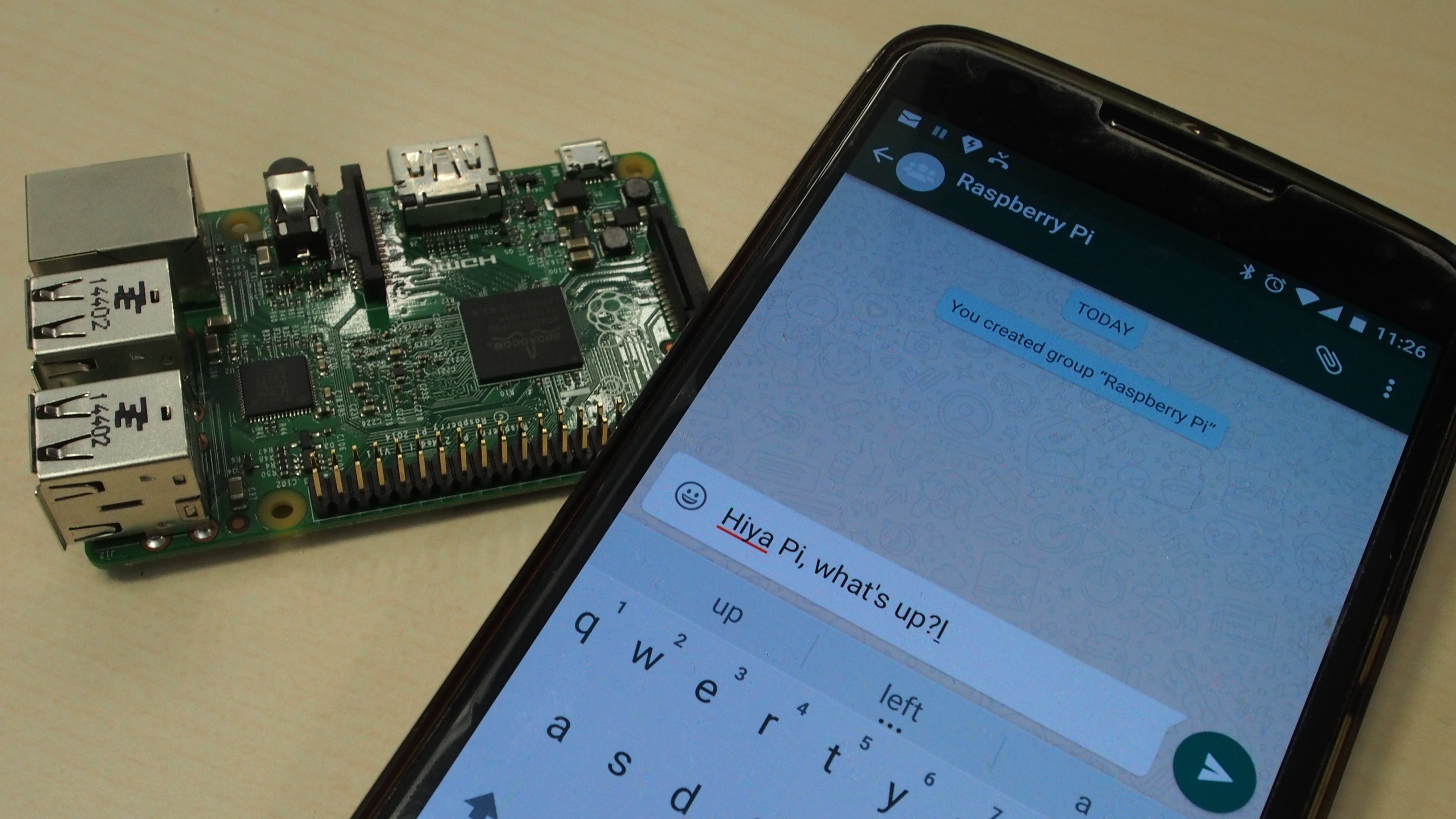 How to control a Raspberry Pi using WhatsApp