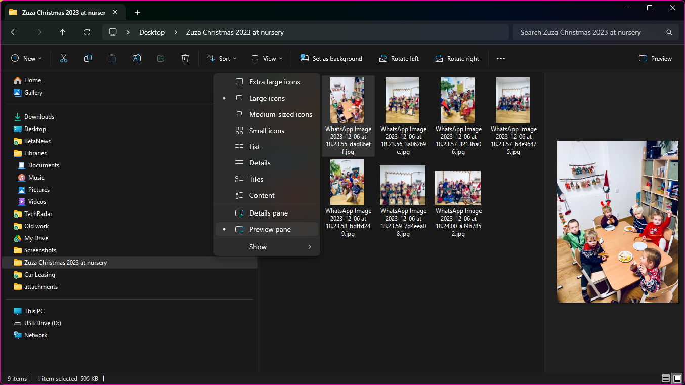 How to preview files without opening them