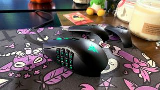 Razer Naga Pro Wireless in a gaming setup