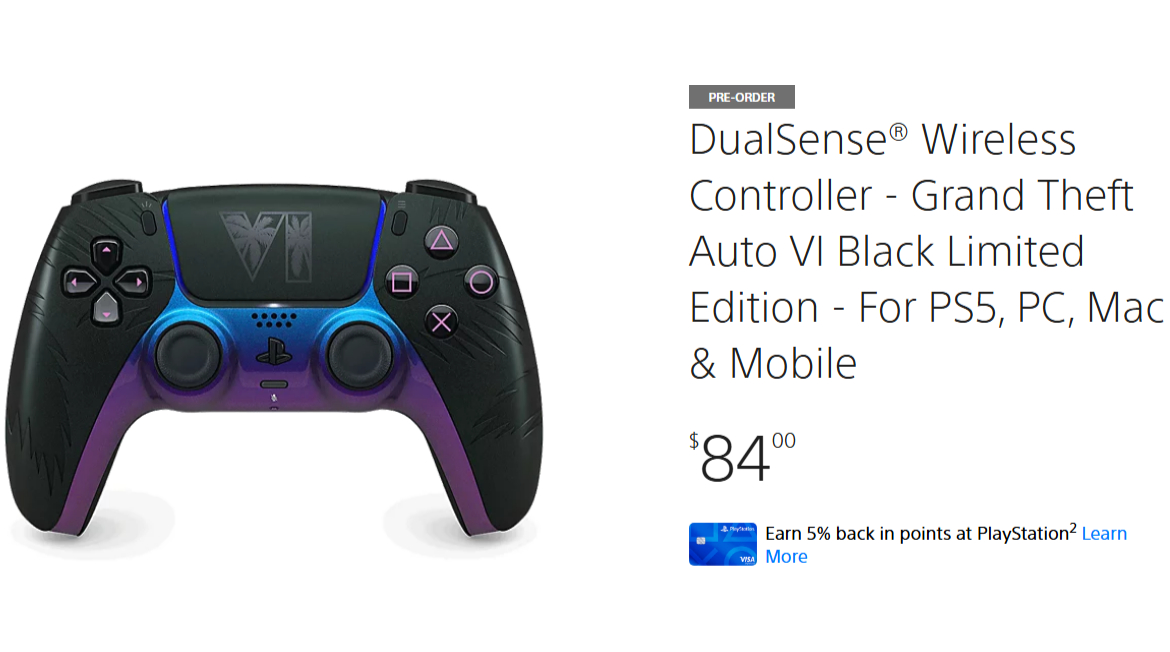 GTA 6 DualSense Controller PS Direct