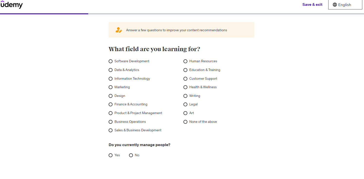 Udemy features