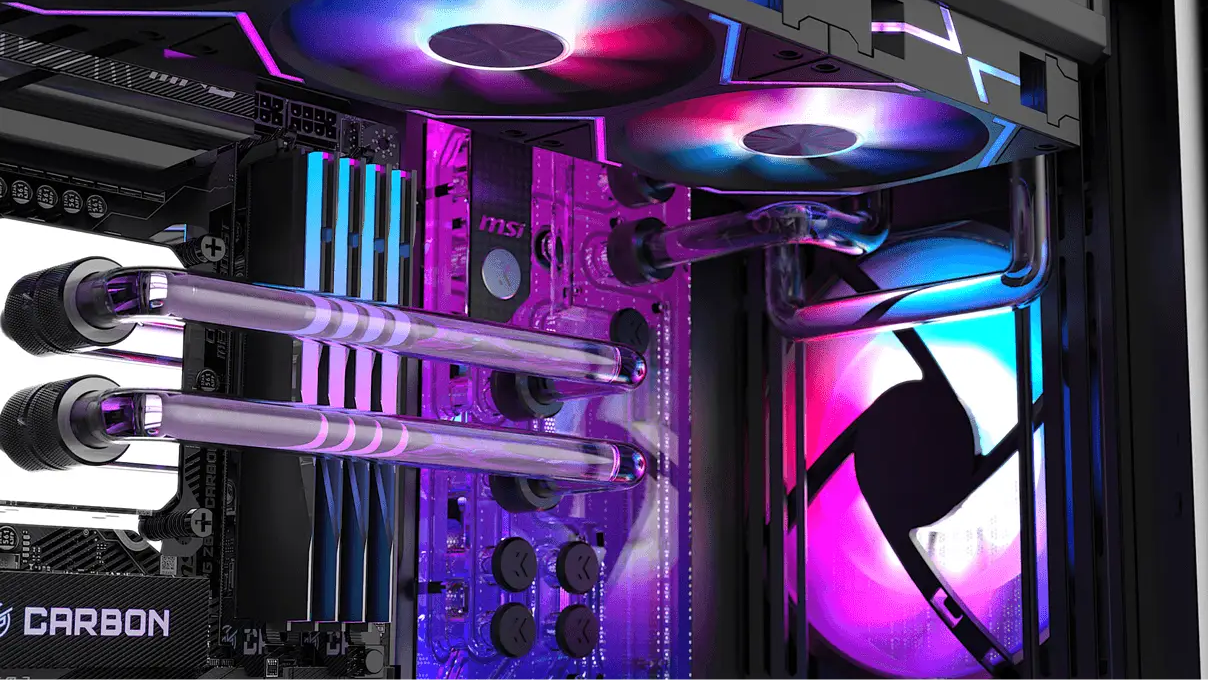The interior of the MPG VELOX 300R AIRFLOW PZ case.