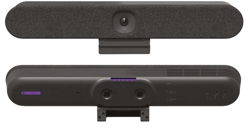 Full view of the Logitech Rally Bar Huddle