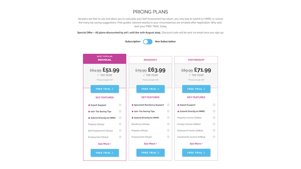 GoSimpleTax website screenshot