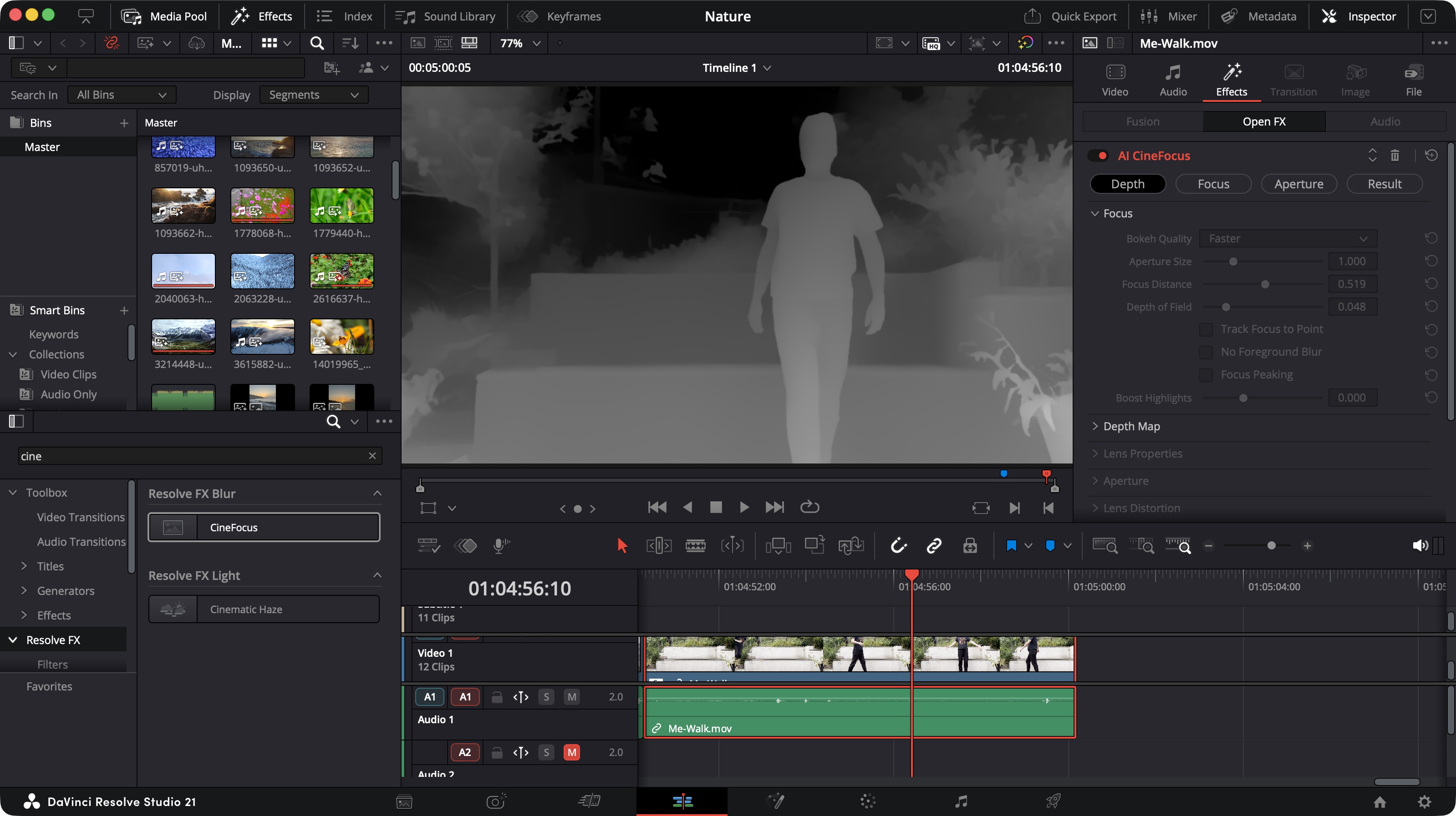 Using Blackmagic Design's Resolve Studio 21 during our review process