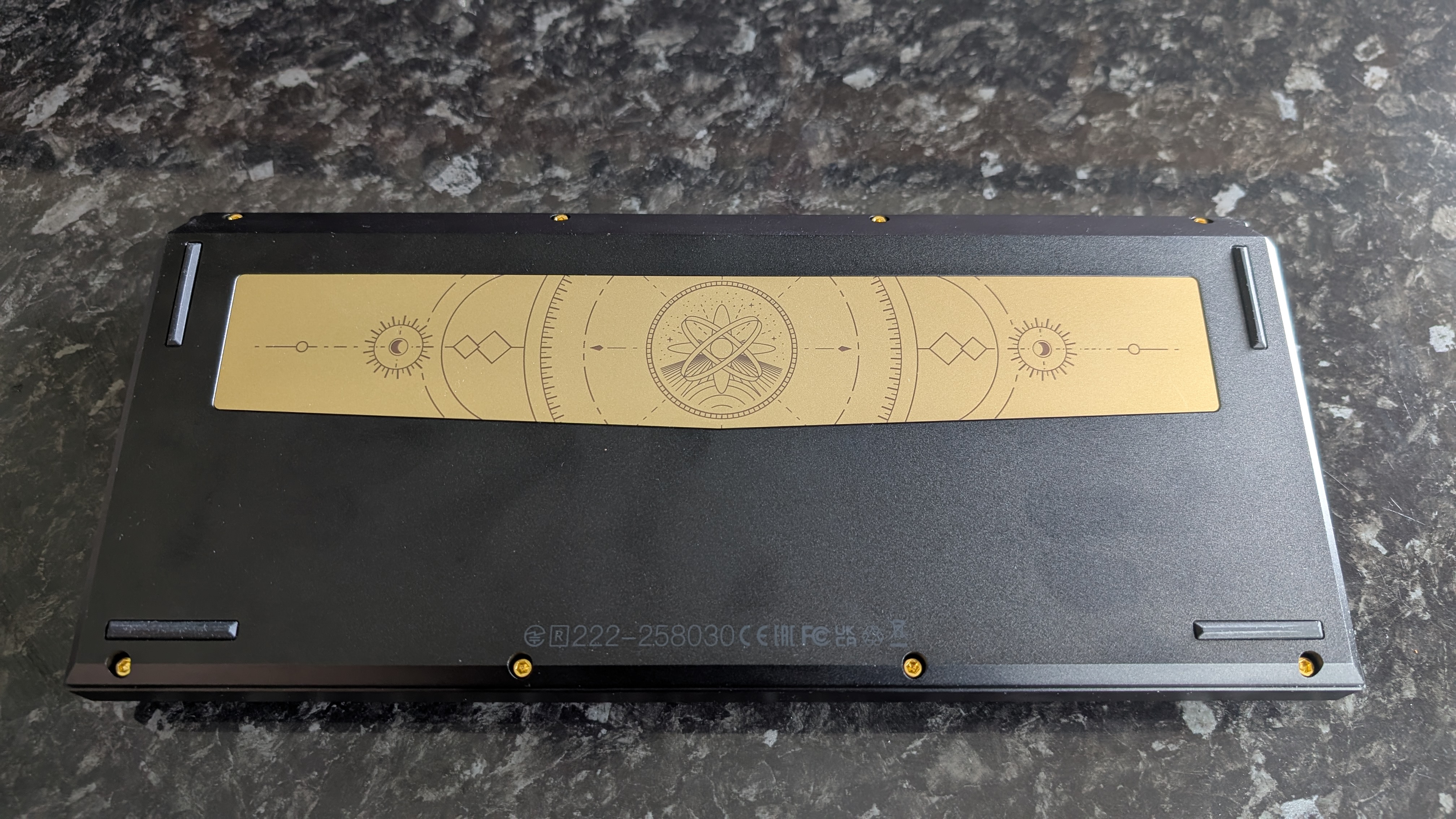 The Keychron Q1 Ultra 8K, photographed on a dark marble worktop.