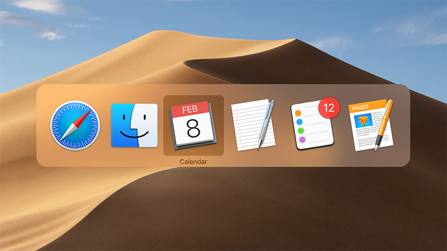 An image of macOS&amp;rsquo;s app switcher.