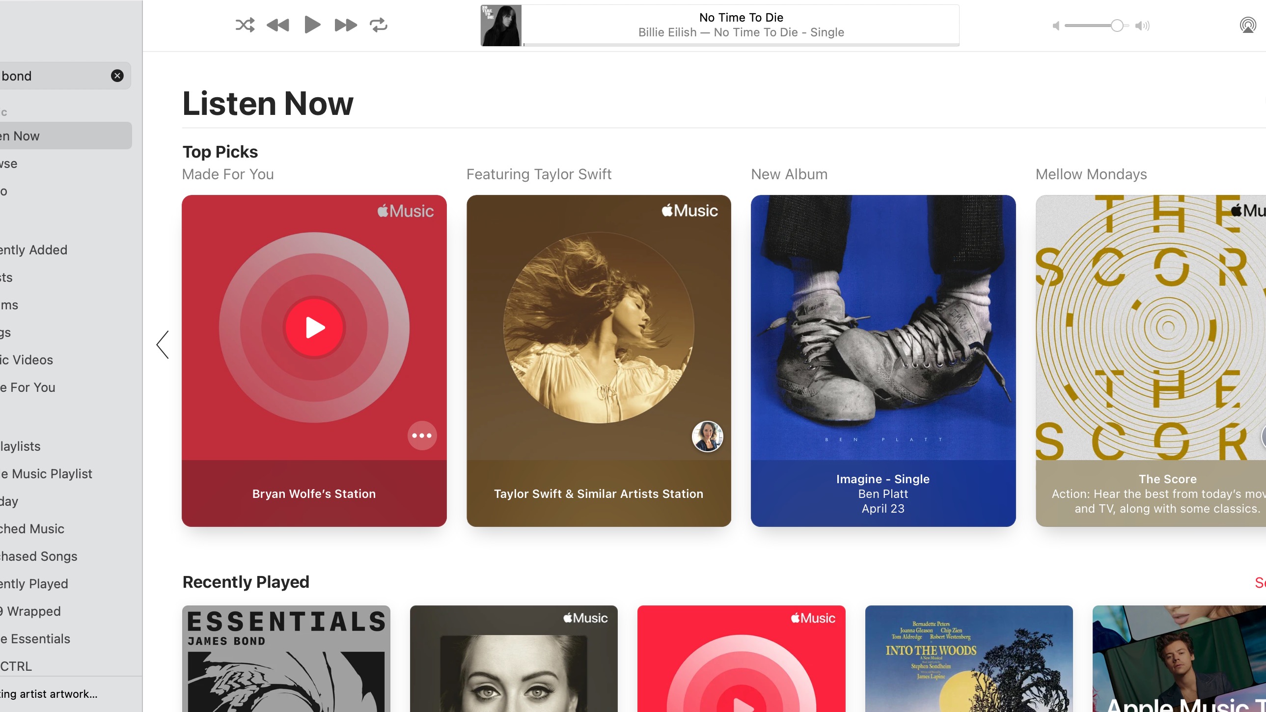 Apple Music Now Playing